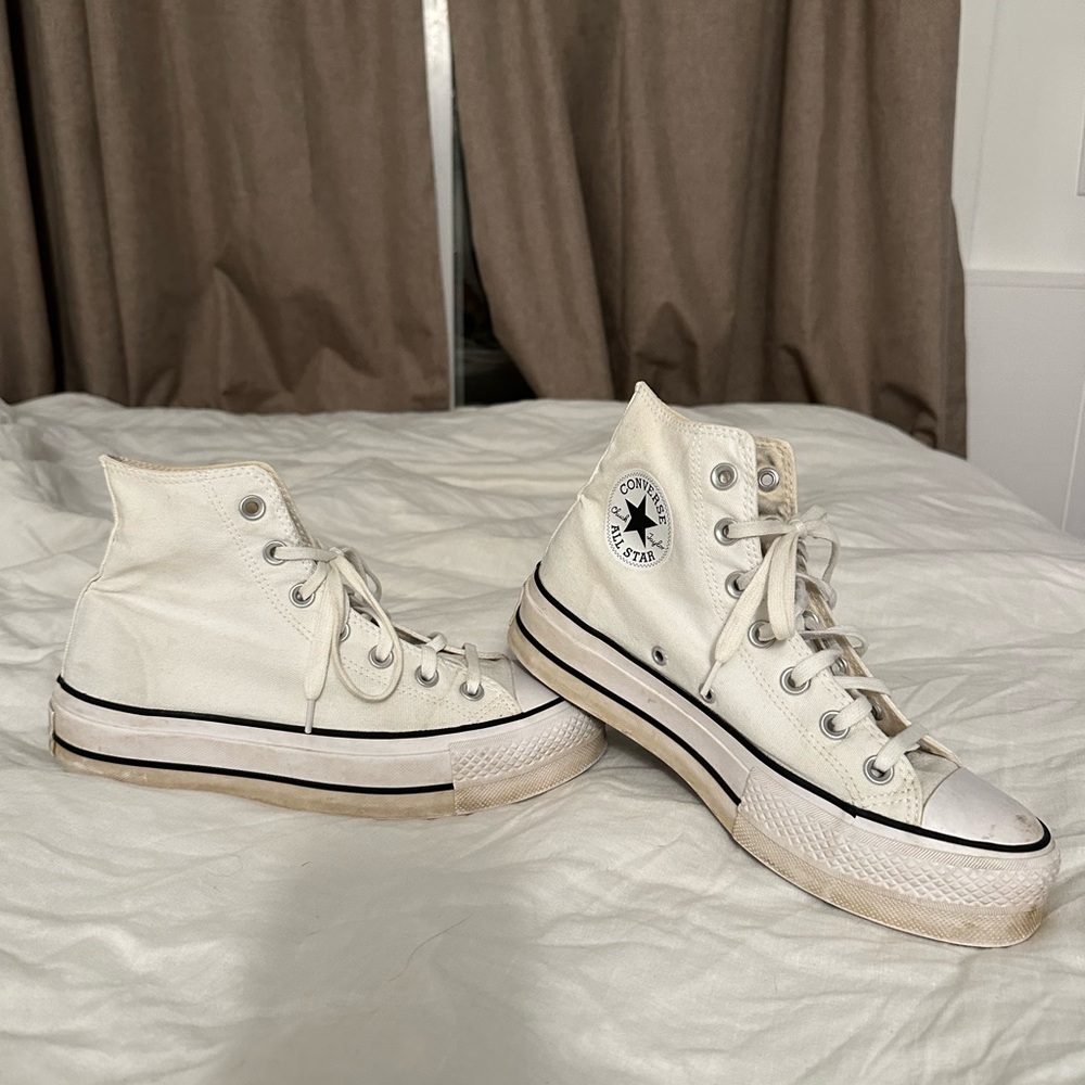 Converse Women's Cream High-Top Sneakers